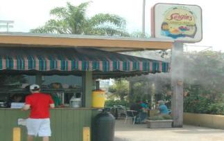Sergios Restaurant Outdoor Cool Mist Zone